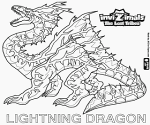 desenho de Lightning Dragon,Invizimals Tribo Perdida para colorir