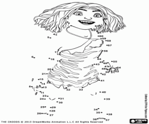 desenho de Ligue os pontos de Eep para colorir