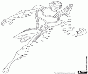 desenho de Ligue os pontos de Rook Blonko para colorir