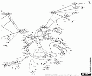 desenho de Ligue os pontos e descobra Gustav para colorir