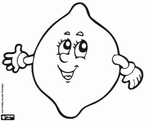 desenho de Limão para colorir