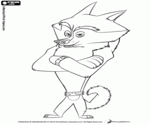 desenho de O lobo cinzento Classified para colorir
