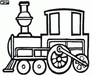 desenho de Locomotiva a vapor para colorir