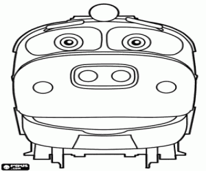desenho de Locomotiva Brewster, Chuggington para colorir