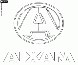 desenho de Logo Aixam para colorir