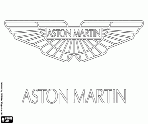 desenho de Logo Aston Martin para colorir