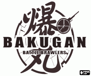 desenho de Logo Bakugan para colorir