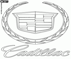 desenho de Logo Cadillac para colorir