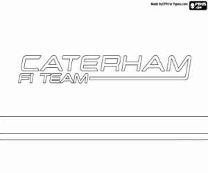 desenho de Logo Caterham F1 Team para colorir