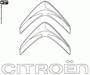 desenho de Logo Citroën para colorir