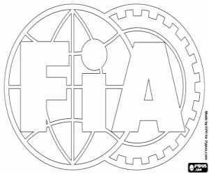 desenho de Logo da FIA para colorir
