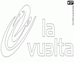 desenho de Logo da la Vuelta para colorir