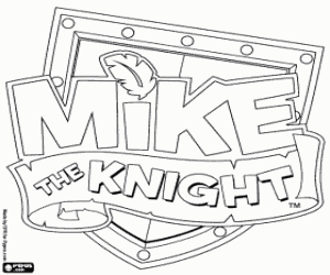 desenho de Logo da Mike The Knight para colorir