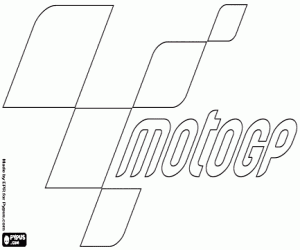 desenho de Logo da Moto GP para colorir