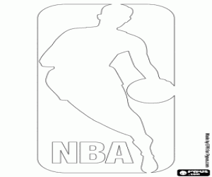 desenho de Logo da NBA para colorir