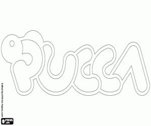 desenho de Logo da Pucca para colorir