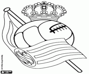 desenho de Logo da Real de Sociedad para colorir