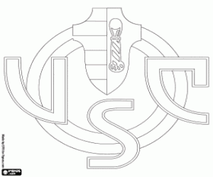 desenho de Logo da Unione Sportiva Cremonese para colorir