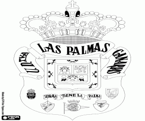 desenho de Logo da Unión Deportiva Las Palmas para colorir