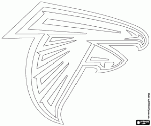 desenho de Logo de Atlanta Falcons para colorir