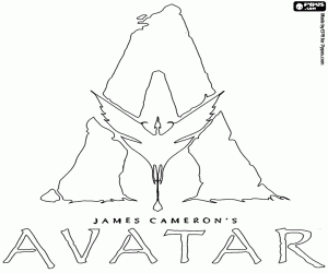 desenho de Novo logo de Avatar, James Cameron para colorir