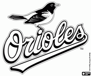 desenho de Logo de Baltimore Orioles para colorir