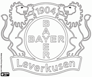 desenho de Logo de Bayer Leverkusen para colorir