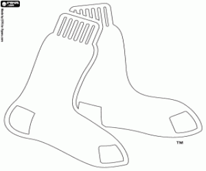 desenho de Logo de Boston Red Sox para colorir