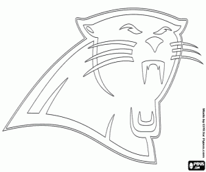 desenho de Logo de Carolina Panthers para colorir