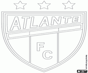 desenho de Logo de CF Atlante para colorir