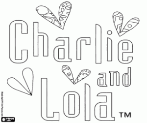desenho de Logo de Charlie and Lola para colorir