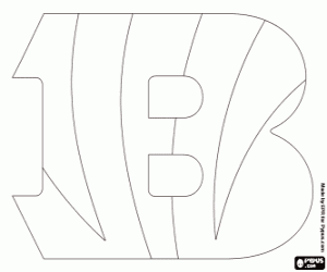 desenho de Logo de Cincinnati Bengals para colorir
