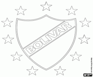 desenho de Logo de Club Bolívar para colorir