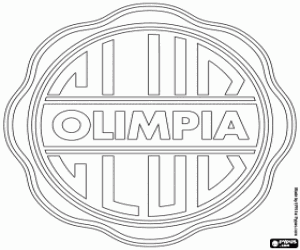 desenho de Logo de Club Olimpia para colorir