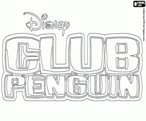 desenho de Logo de Club Penguin para colorir