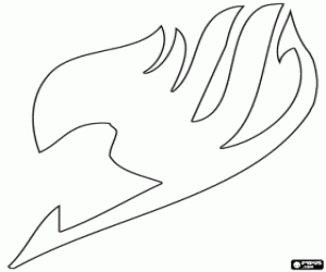desenho de Logo de Fairy Tail para colorir