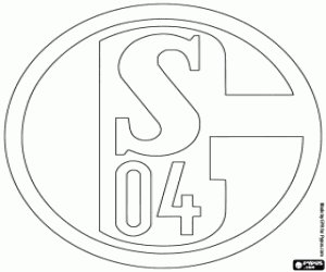 desenho de Logo de FC Shalke 04 para colorir
