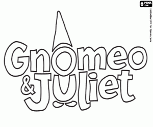 desenho de Logo de Gnomeu e Julieta para colorir