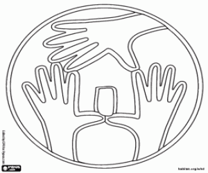 desenho de Logo de Habitat for Humanity para colorir