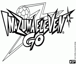 desenho de Logo de Inazuma Eleven Go para colorir