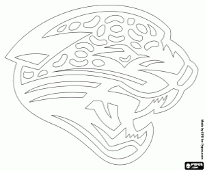 desenho de Logo de Jacksonville Jaguars para colorir