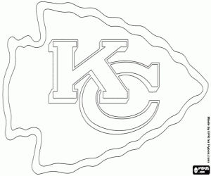 desenho de Logo de Kansas City Chiefs para colorir