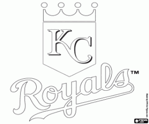 desenho de Logo de Kansas City Royals para colorir