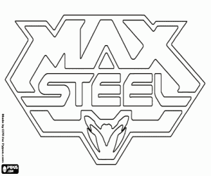 desenho de Logo de Max Steel para colorir