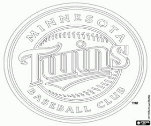 desenho de Logo de Minnesota Twins para colorir