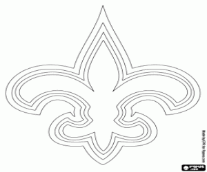 desenho de Logo de New Orleans Saints para colorir