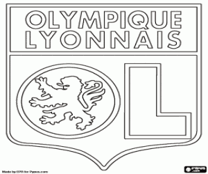 desenho de Logo de Olympique de Lyon para colorir