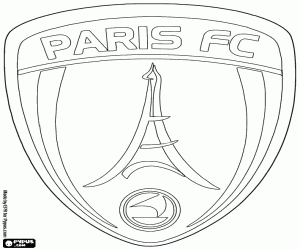 desenho de Logo de Paris FC para colorir