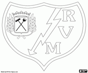 desenho de Logo de Rayo Vallecano para colorir