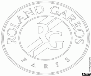 desenho de Logo de Roland Garros para colorir